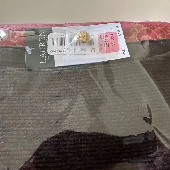 RALPH LAUREN 6 GOLD BUTTON BROWN SWEATER-NWT/L - Picture 8 of 8